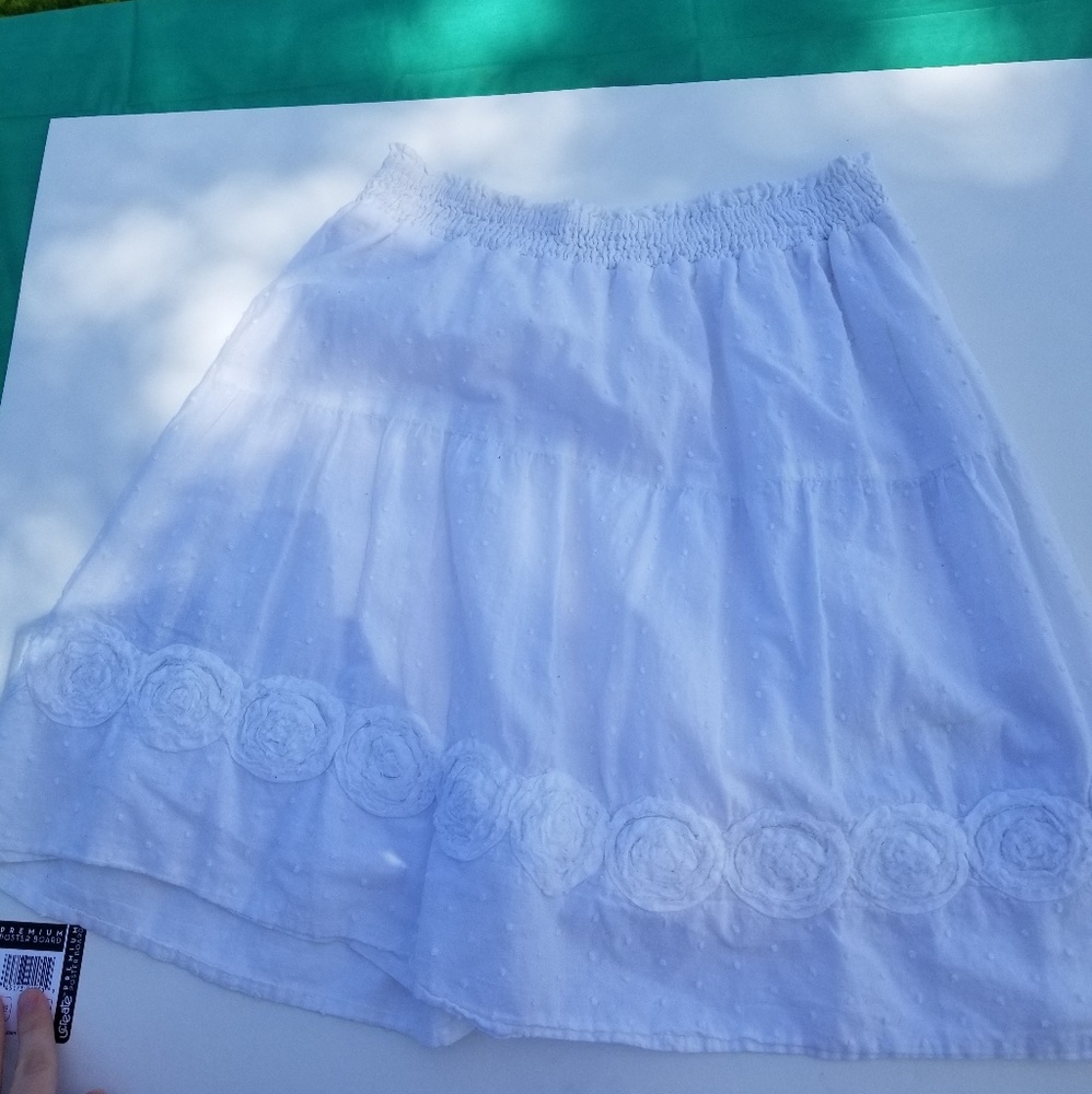 White skirt